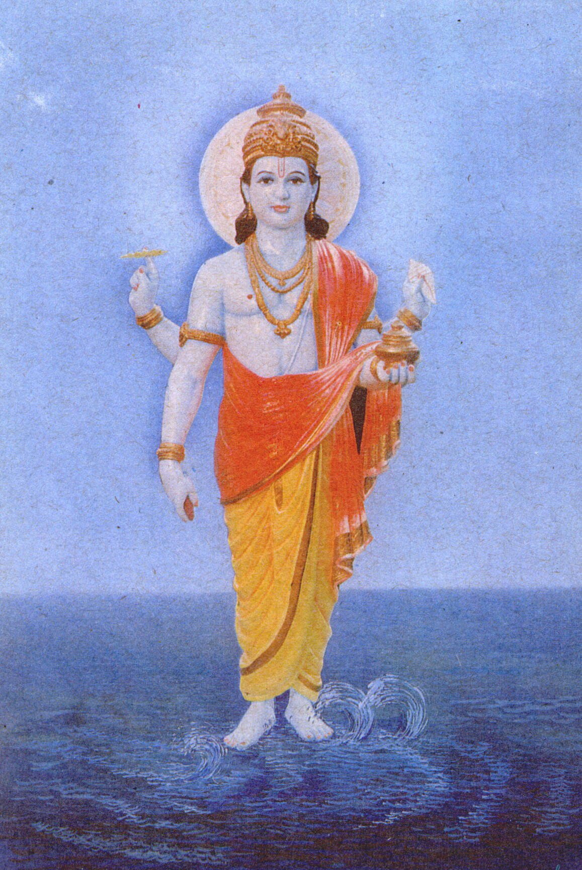 Lord Dhanvantari gave the knowledge of Ayurveda to Sushruta, the first Ayurvedic surgeon. Traditionally in his four hands are: a leech, a vessel of immortality gaining nectar, a conch shell, and a sphere of energy. Here the fourth hand contains an unknown item, perhaps the famous haritaki fruit. These items represent important Ayurvedic medicines. These herbs, etc. help us carry out our mission to bring wholistic healing to all. Each symbolizes a different approach to treatment, cleansing, rejuvenation, spiritual etc. Ayurvedic nutrition and life-style are their primary expressions, however. We serve Tequesta, North Palm Beach, Palm Beach, Lantana, Lake Worth, Wellington, Juno, Singer Island, also.