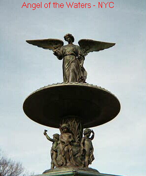 The Angel of the Waters, found in Central Park, NYC is symbolic of the healing effects of water. This is true in the West as in the East, now and into the ancient past.